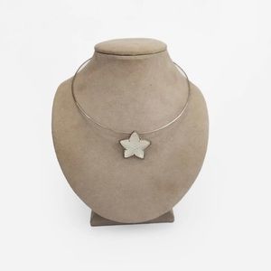 Lalique Crystal Starfish Necklace